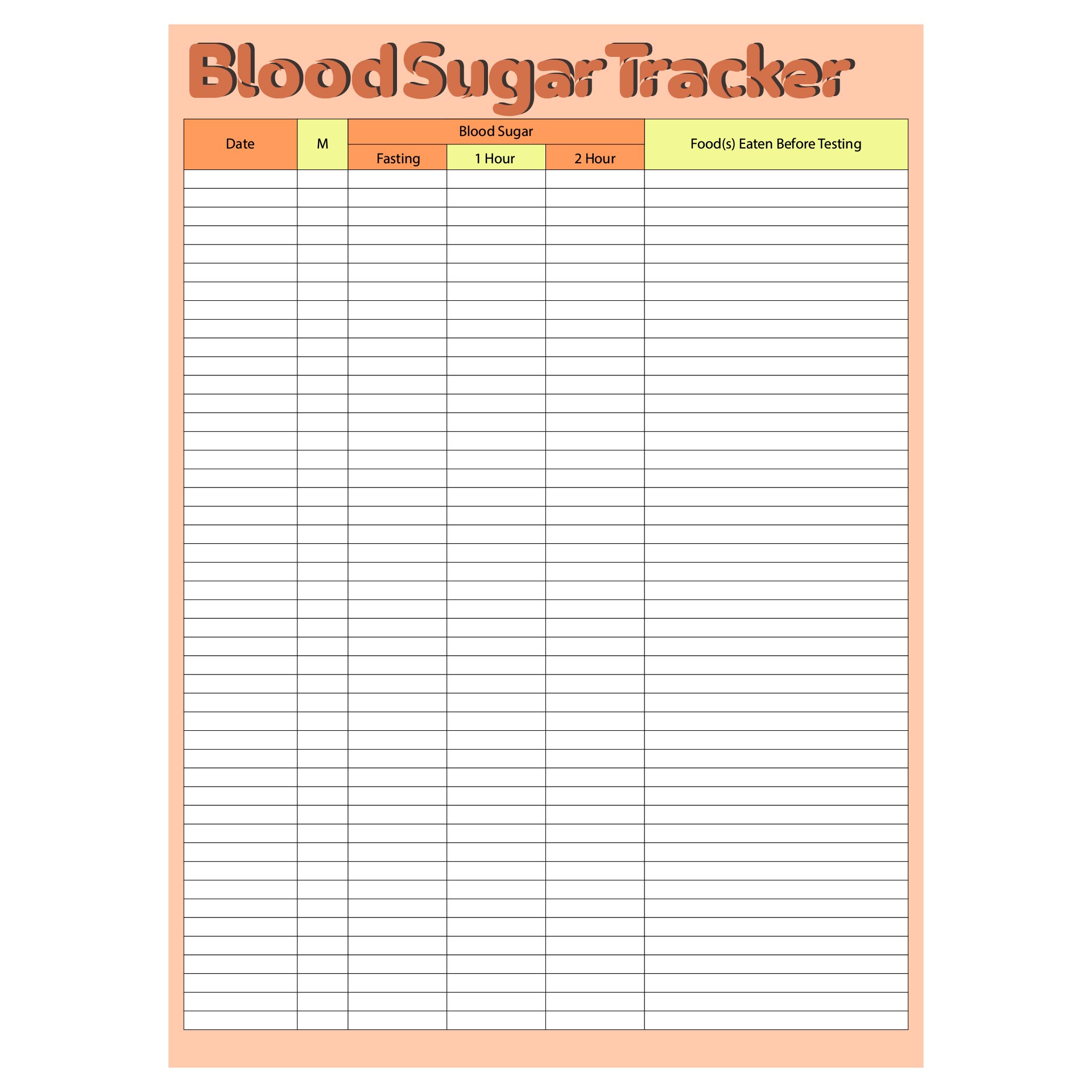 Sugar Blood Pressure Log 12 Free PDF Printables Printablee