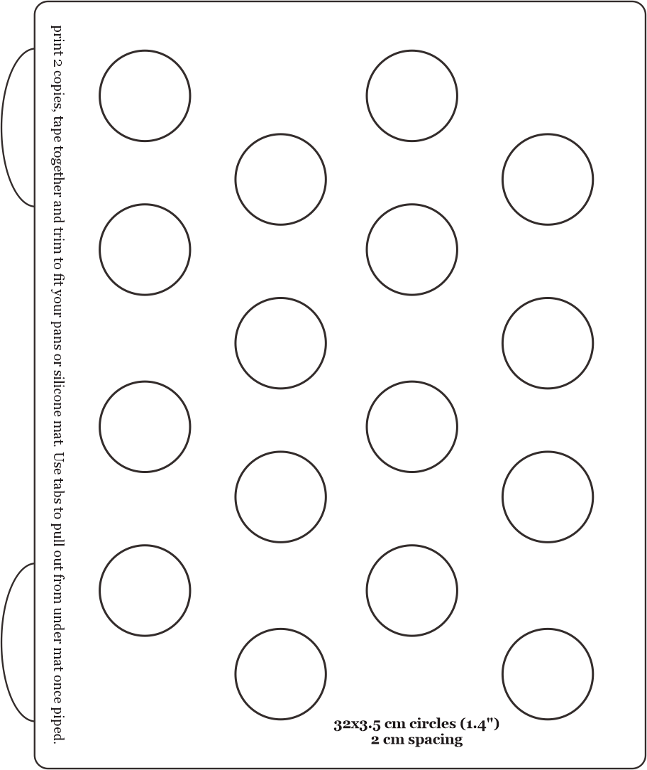 Macaron Template 1 Inch For Your Needs