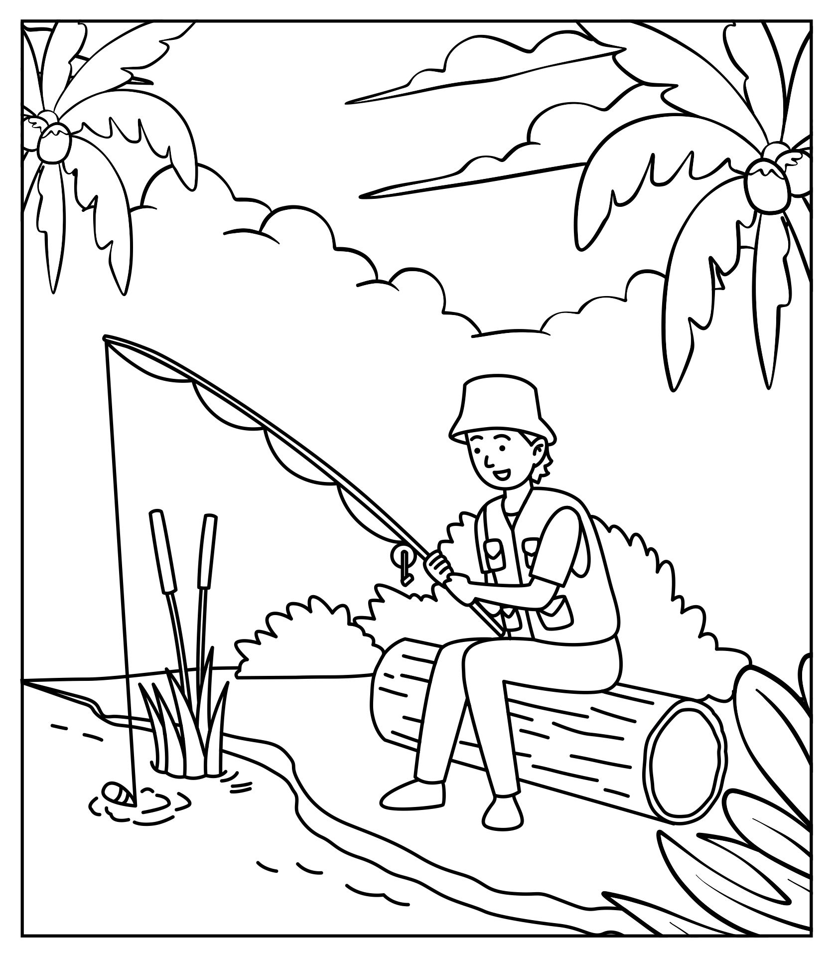 Happy Summer Printable Coloring Pages