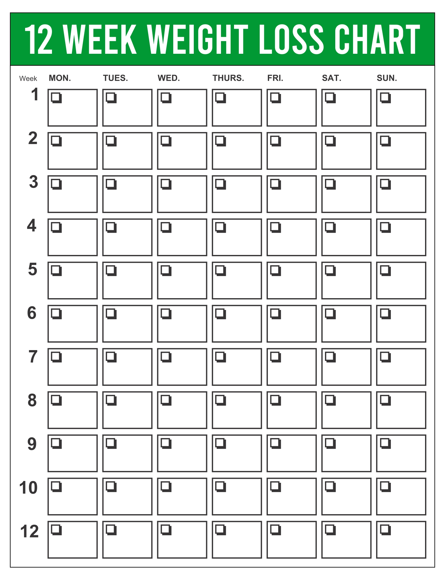 ww weekly weight loss template tracker