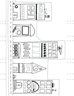 3D Paper City Template