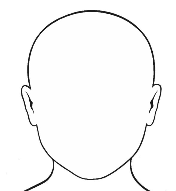 Blank Face Outline Template