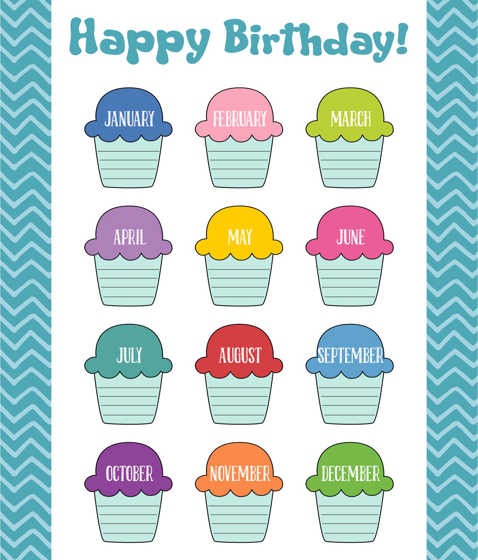 4 Best Images Of Printable Birthday Calendar Cupcakes Vrogue co