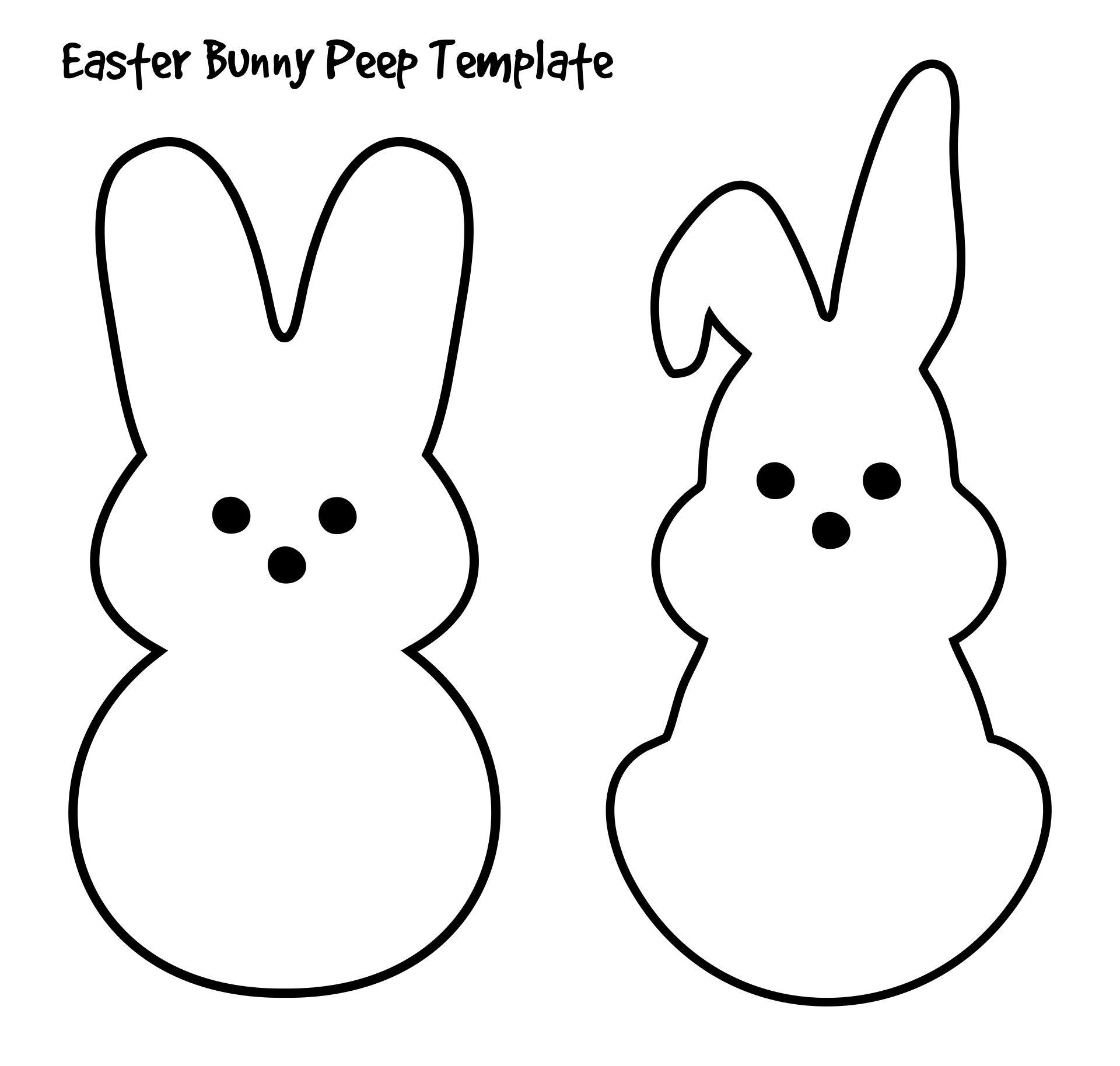 Printable Easter Rabbit