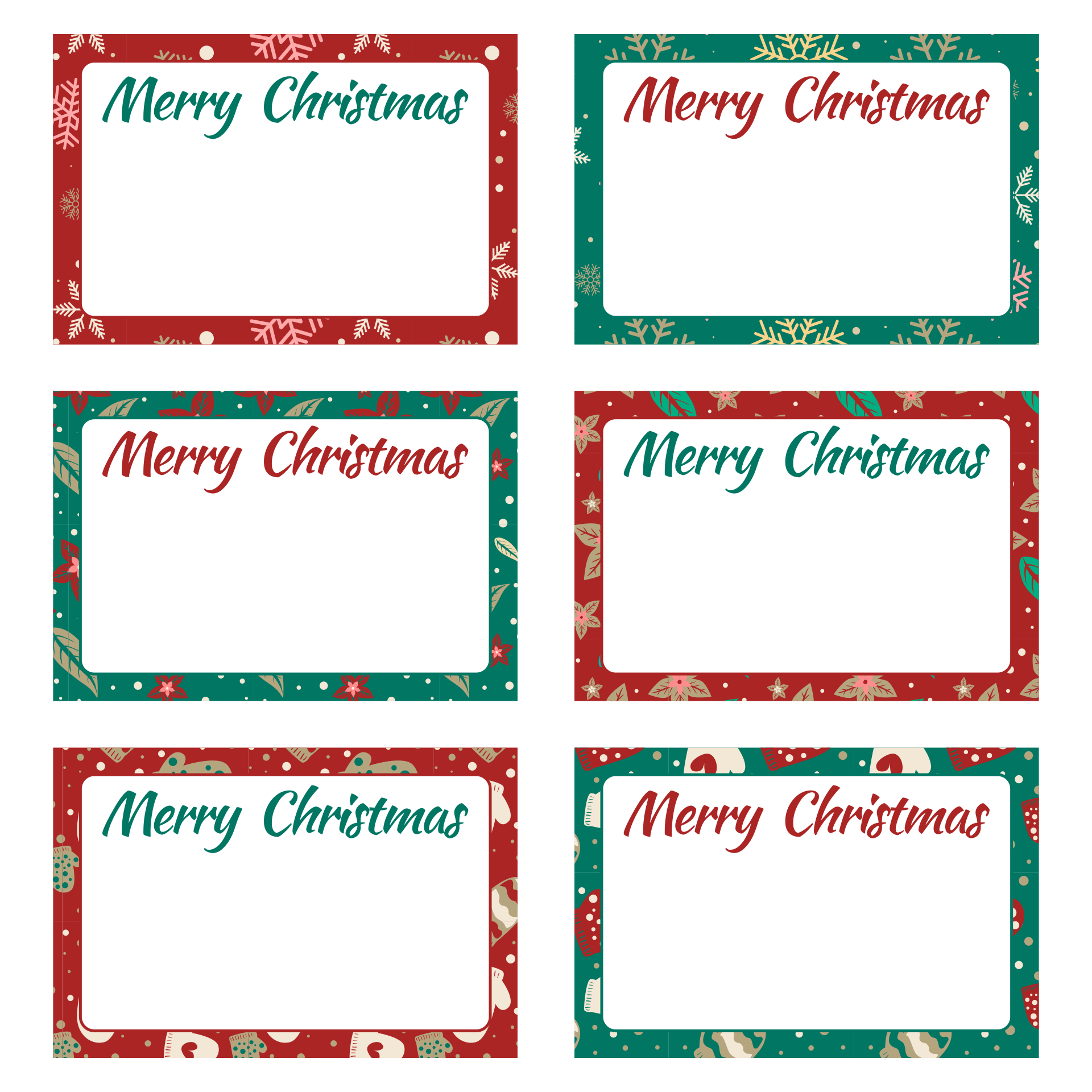 Printable Christmas Labels