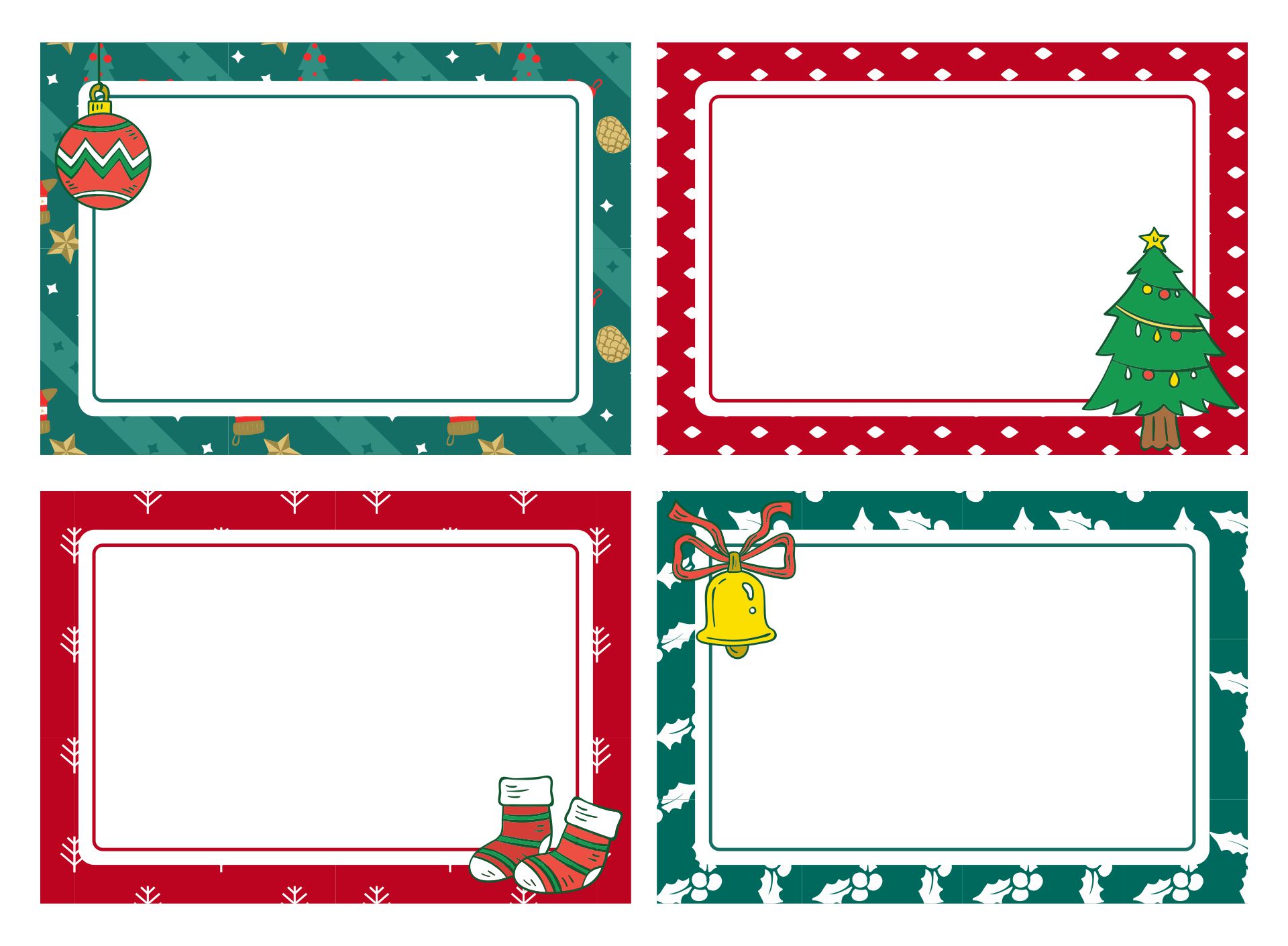 10 Best Blank Printable Tags Labels Christmas PDF for Free at Printablee