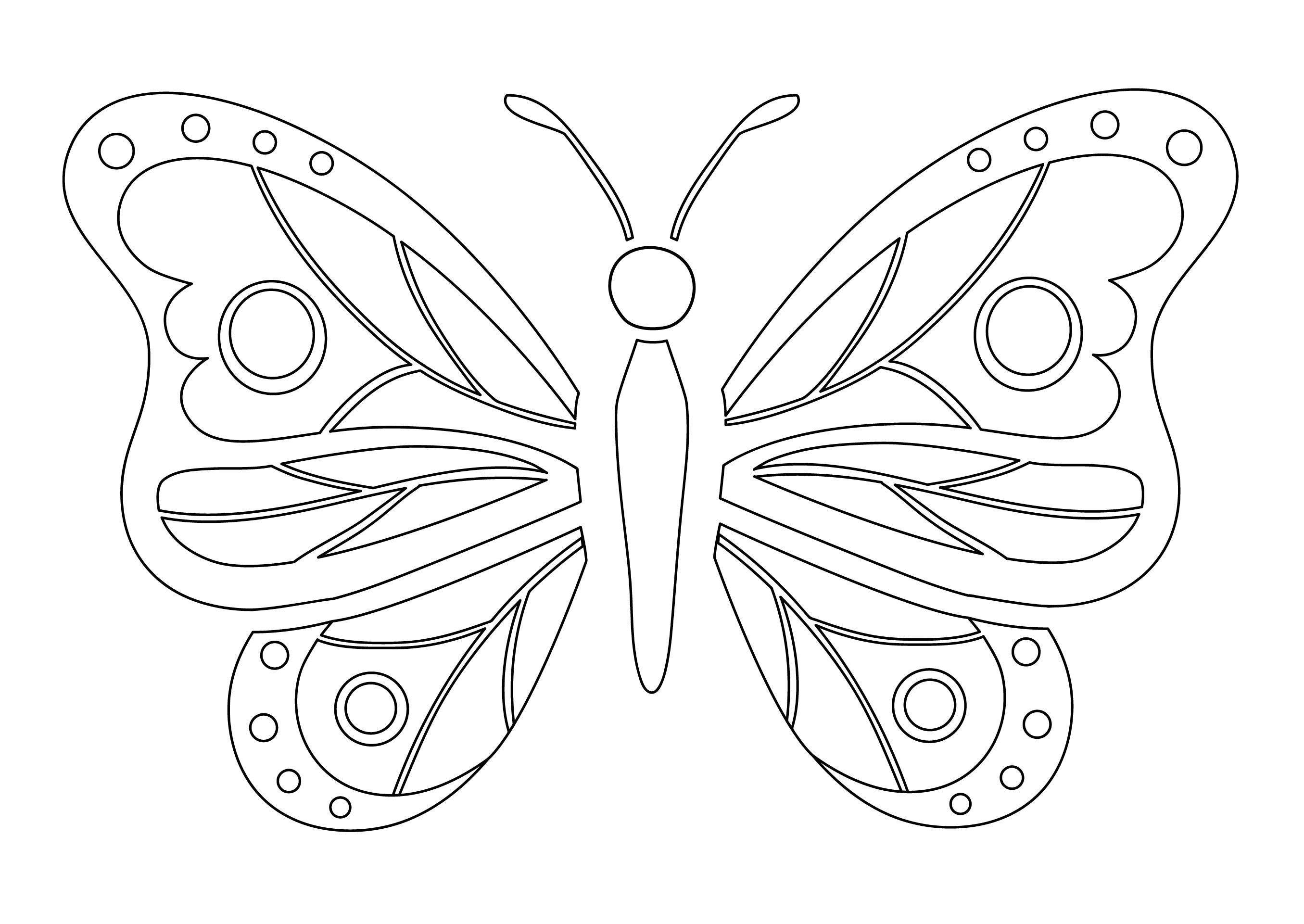 7 Best Images of Printable Butterfly Patterns - Stained Glass ...