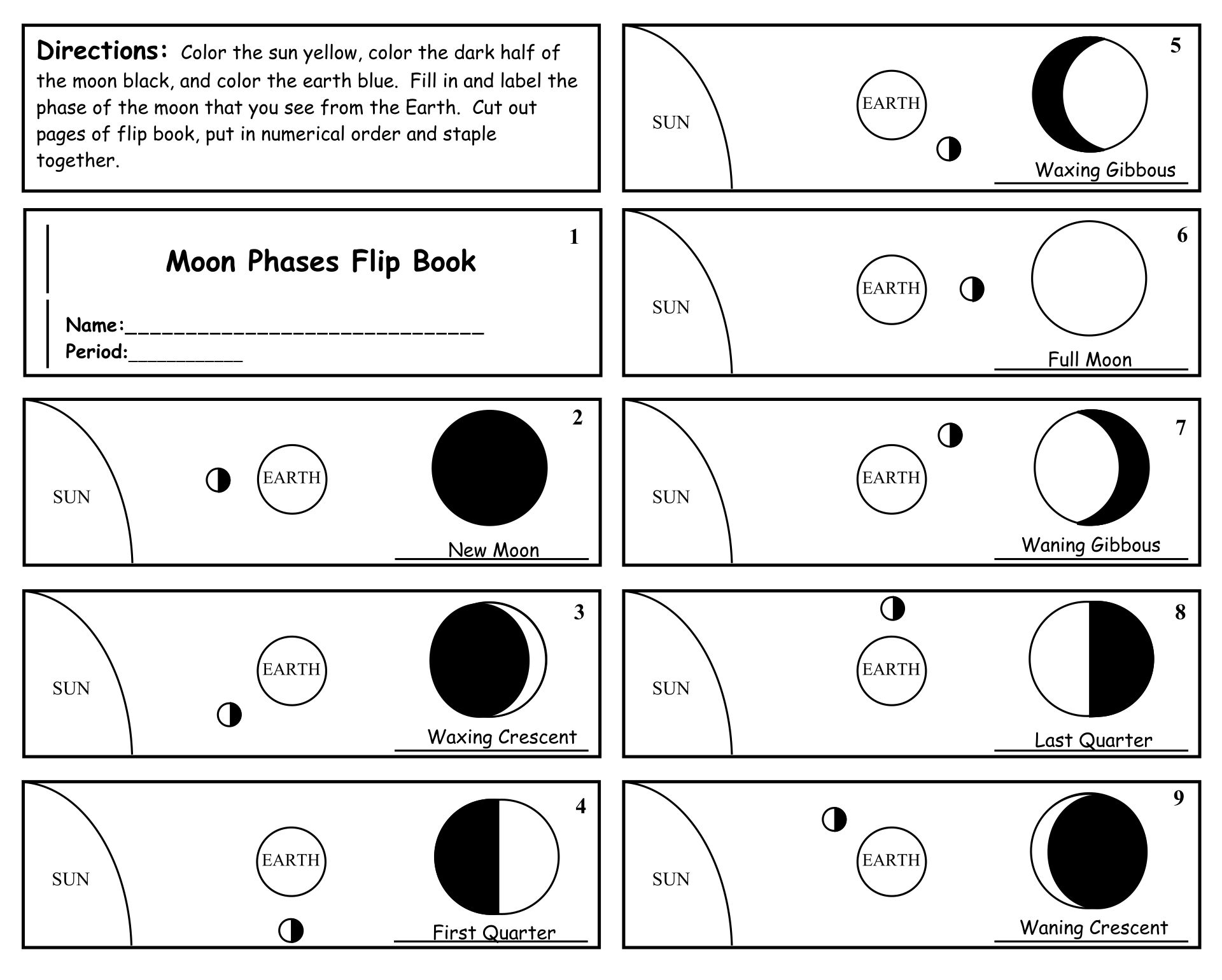 Flip Books 10 Free PDF Printables Printablee