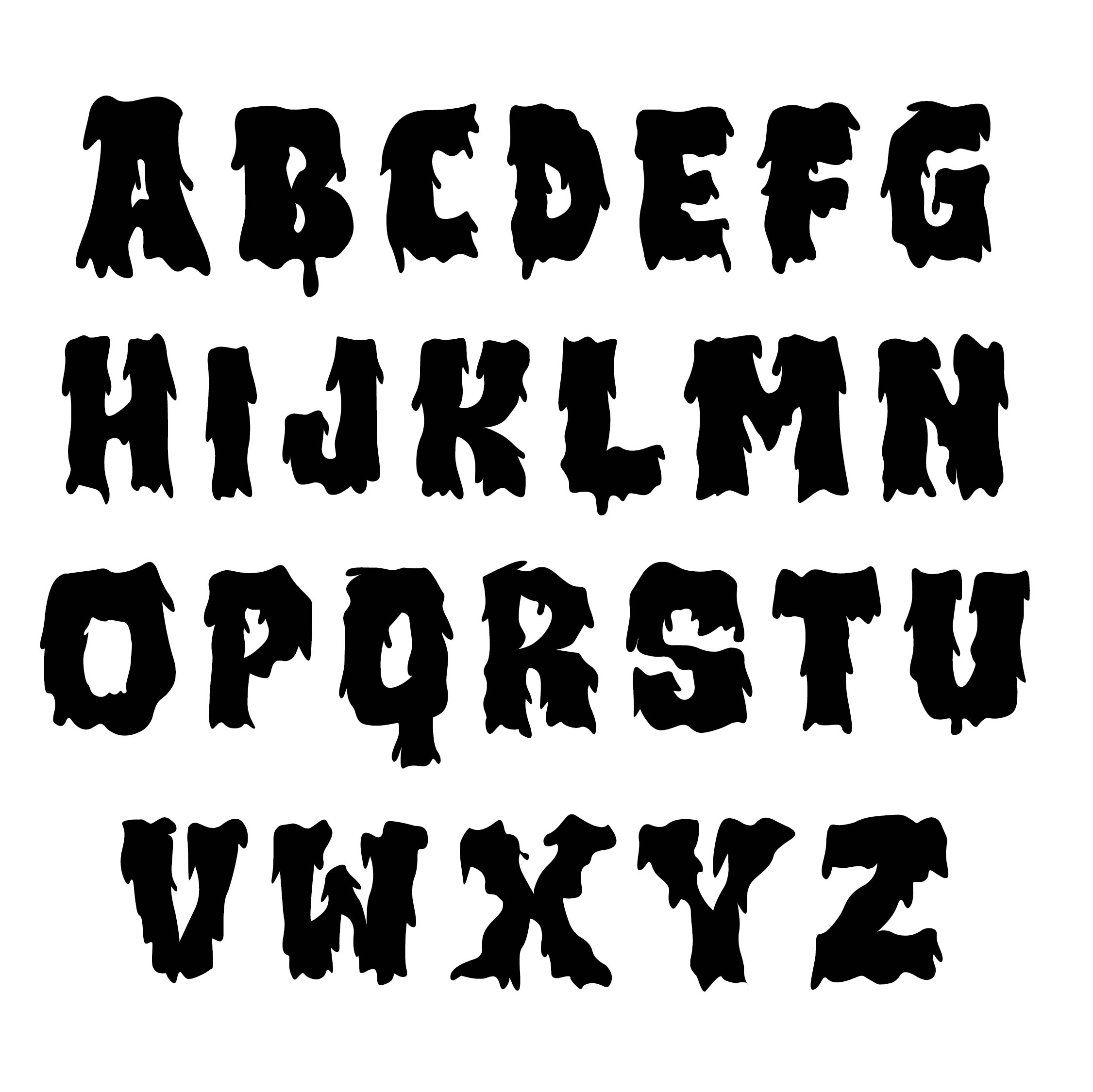 15 Best Printable Halloween Alphabet Printablee