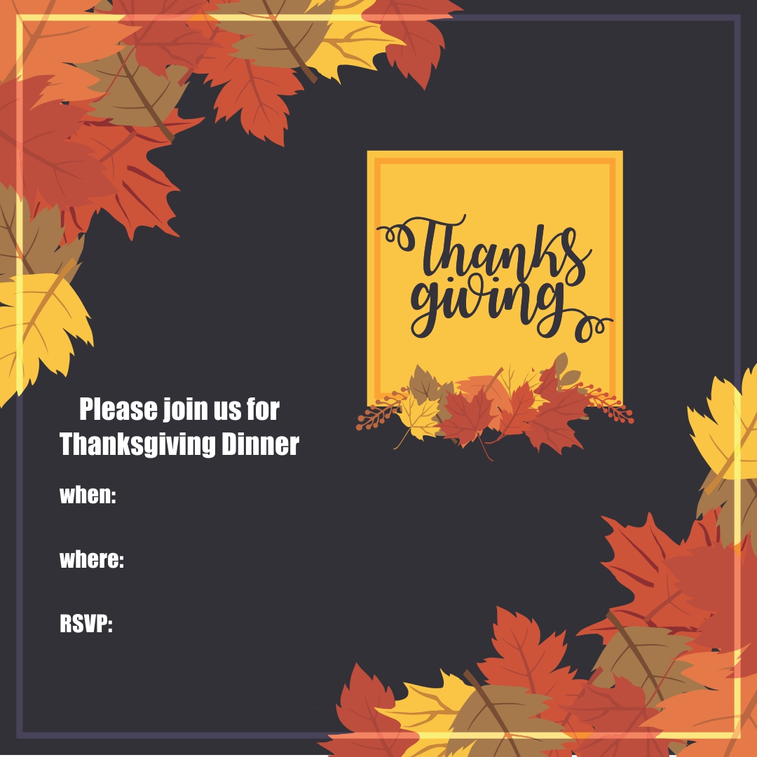 10 Best Printable Blank Templates For Thanksgiving