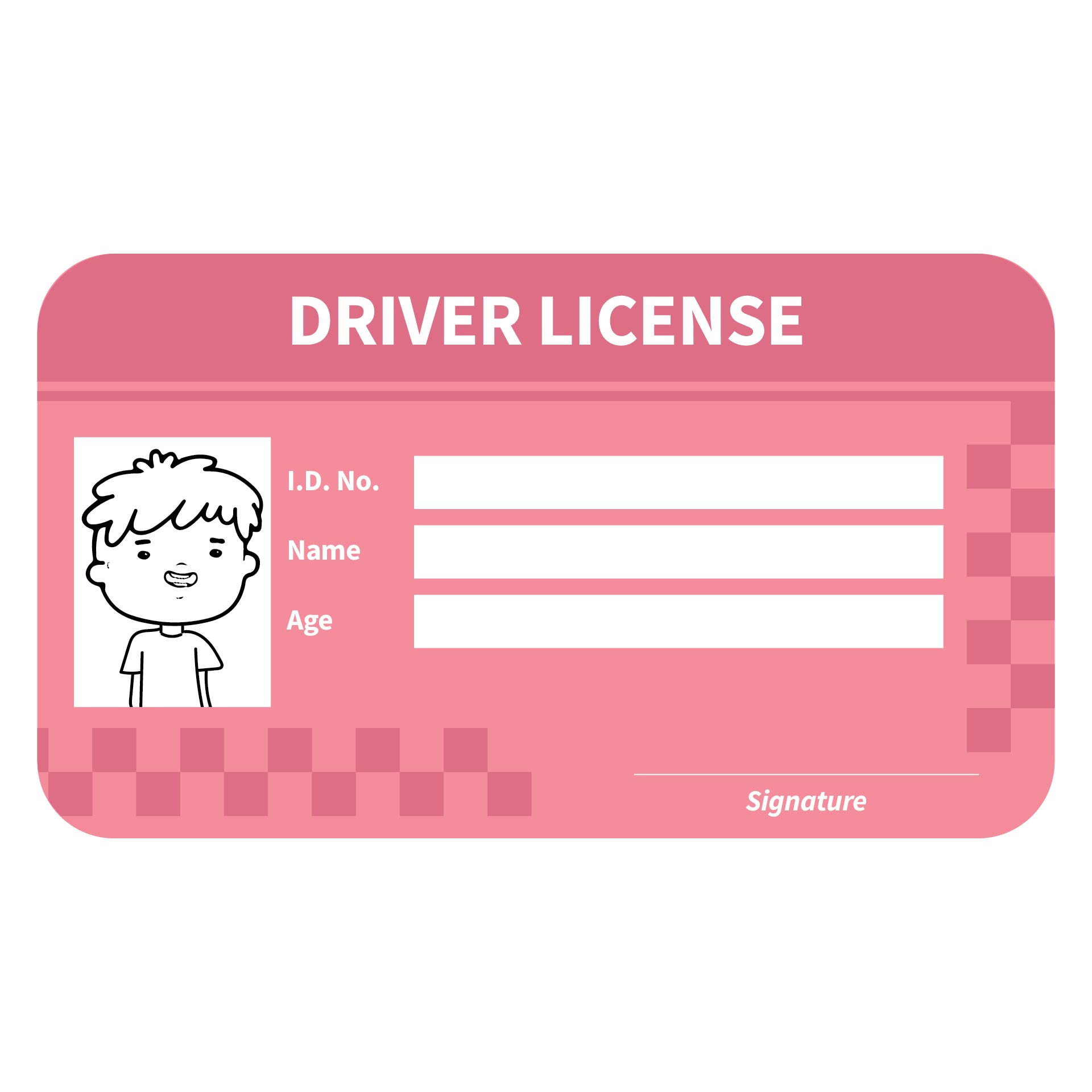 Drivers License Printable Template