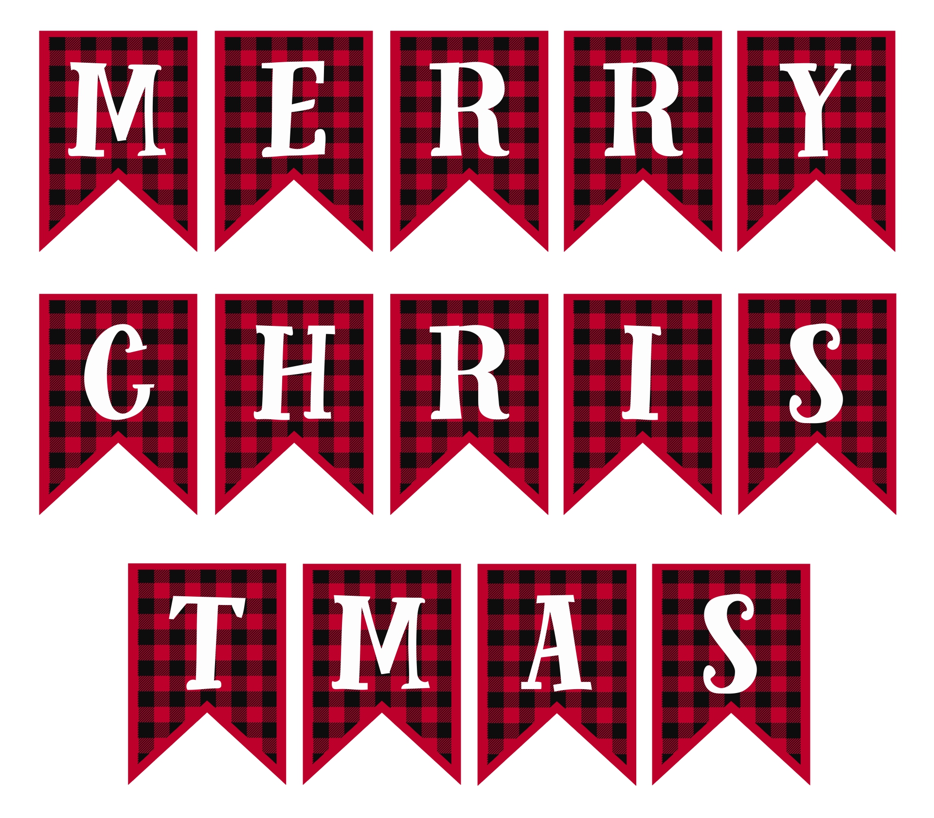 Merry Christmas Lettering 15 Free PDF Printables Printablee