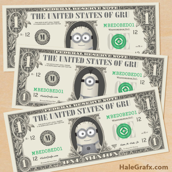 Minion Printable Play Money