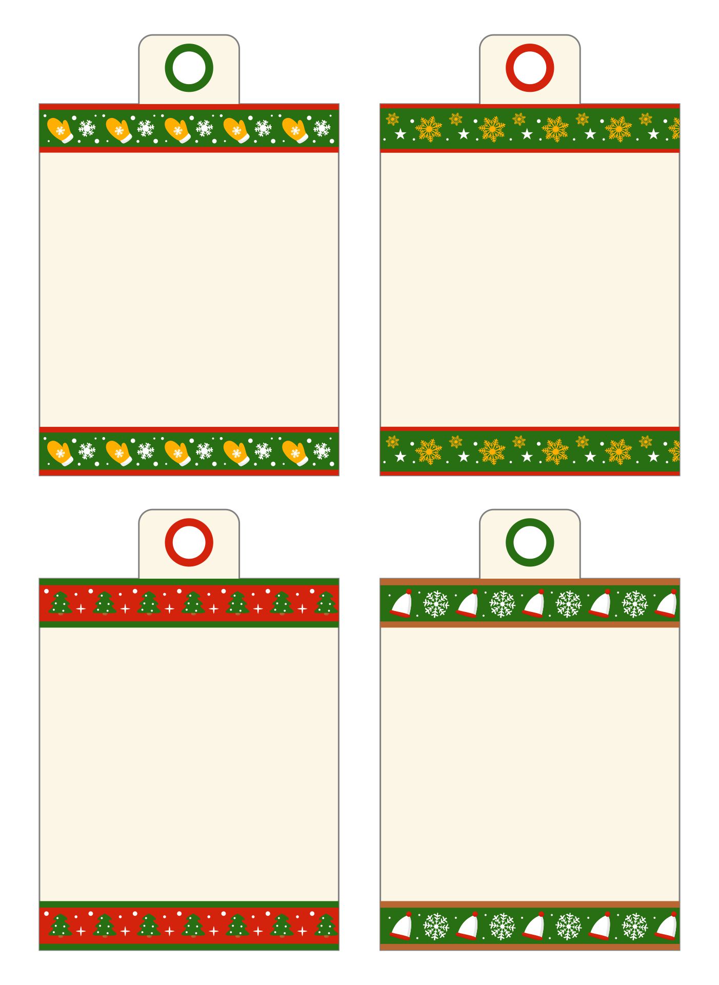 10 Best Blank Printable Tags Labels Christmas