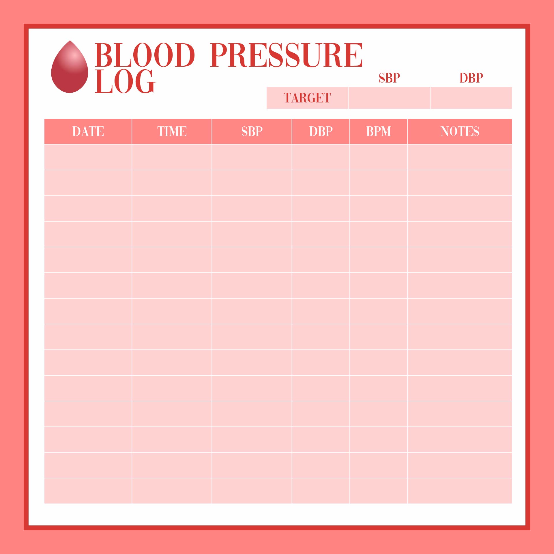 10 Best Printable Blood Pressure Chart Printablee