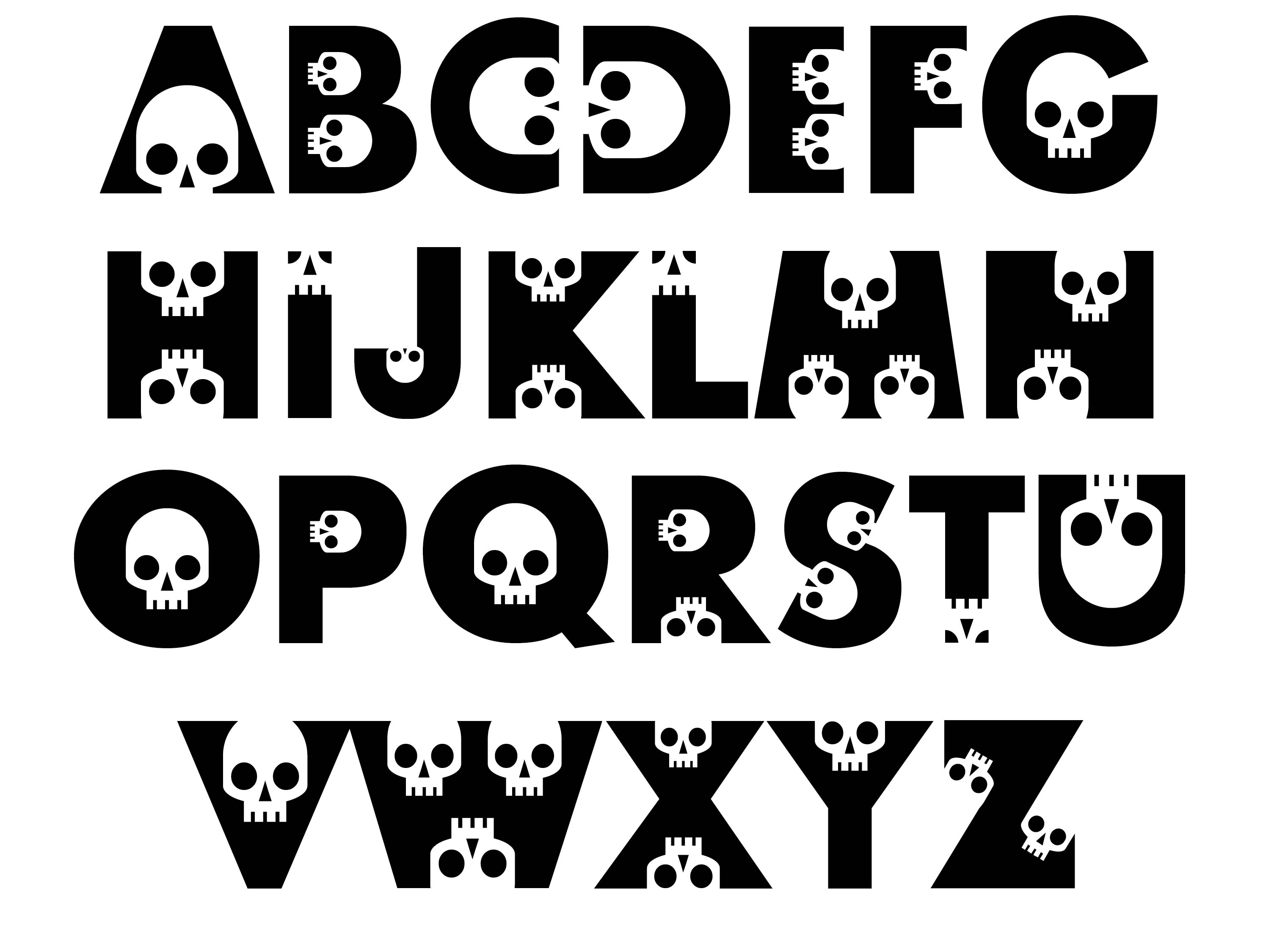 Free Printable Banner Letters Halloween