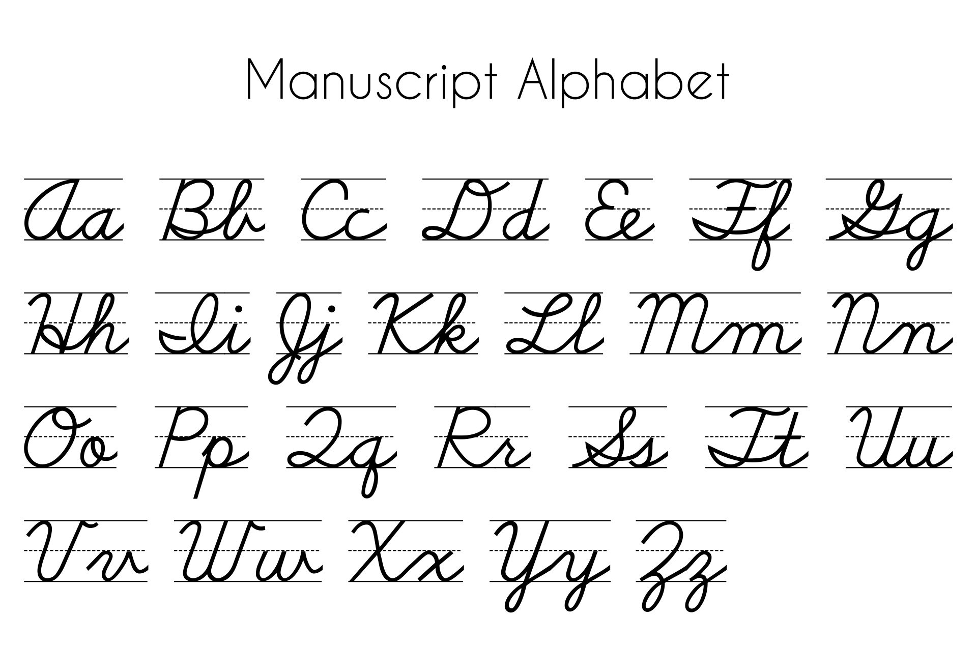 Manuscript Alphabet Chart Set Of 3 Alphabet Charts Free Alphabet Chart Handwriting Worksheets