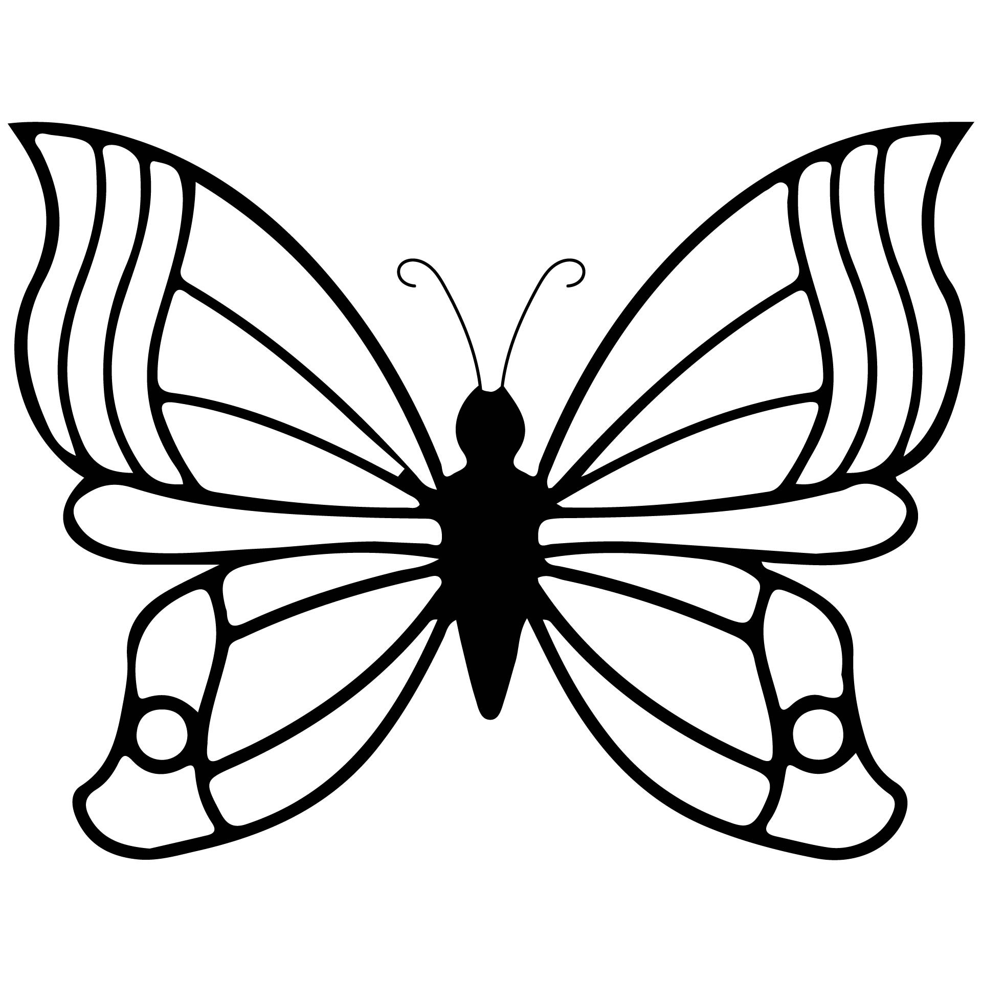 Butterfly Template Printable Free - Free Printable Templates