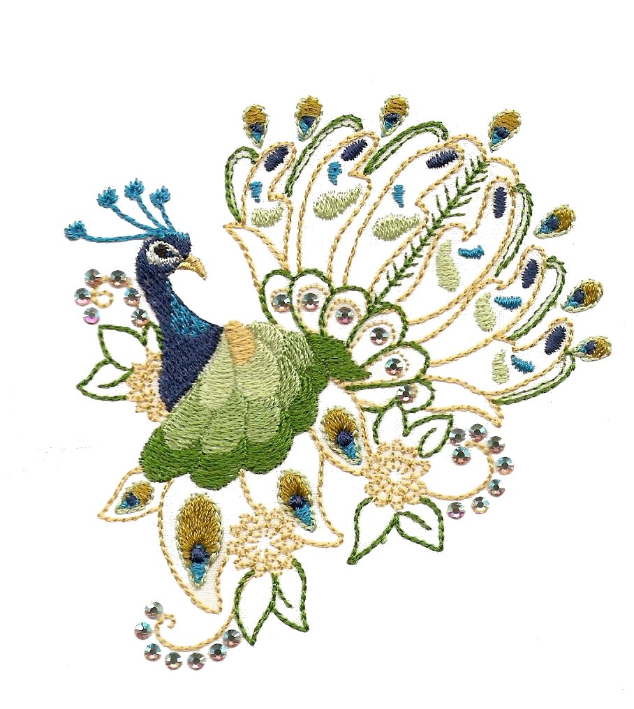 7 Best Images of Free Printable Embroidery Patterns Peacocks - Peacock ...