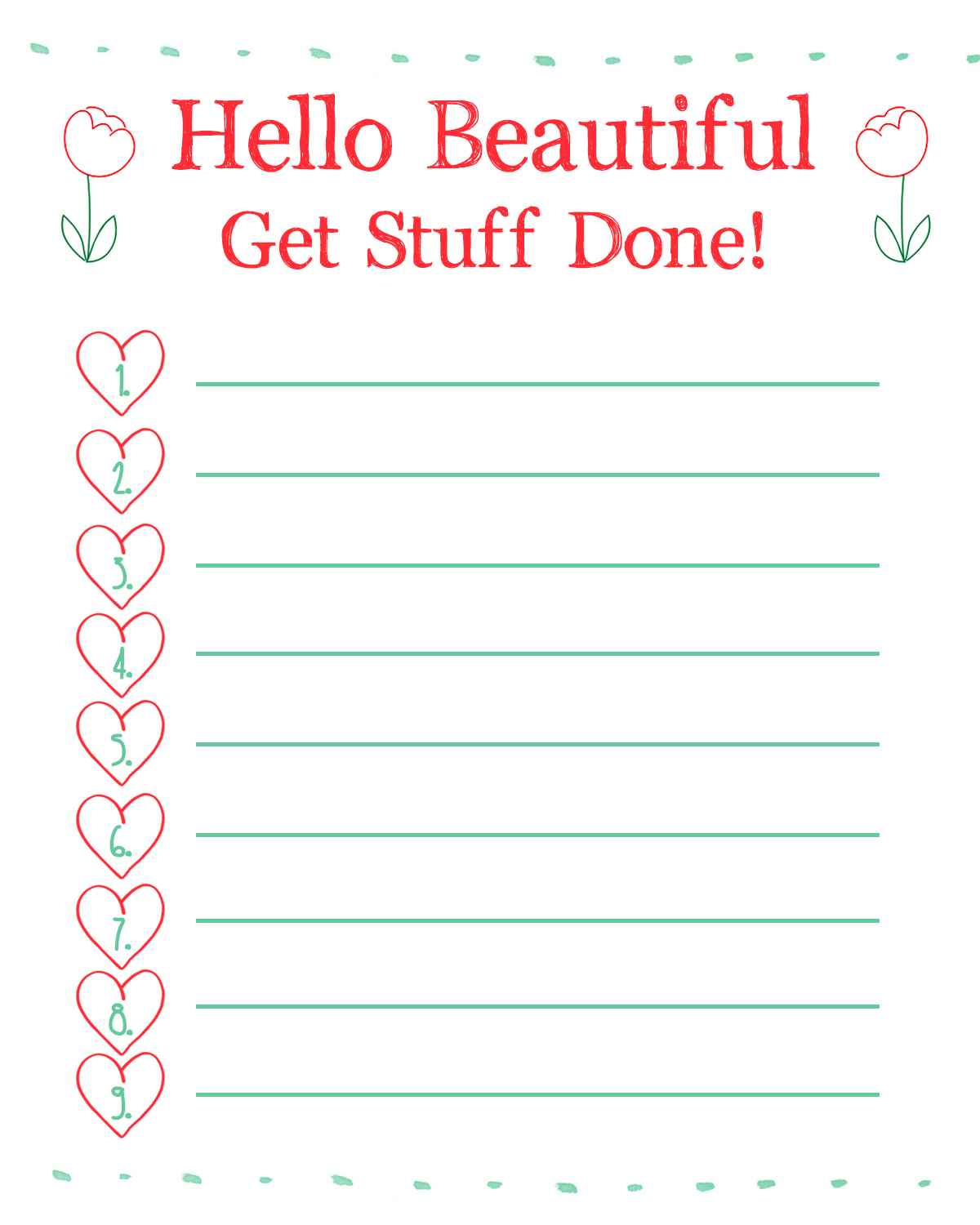 Printable To Do List 2023 With Lines