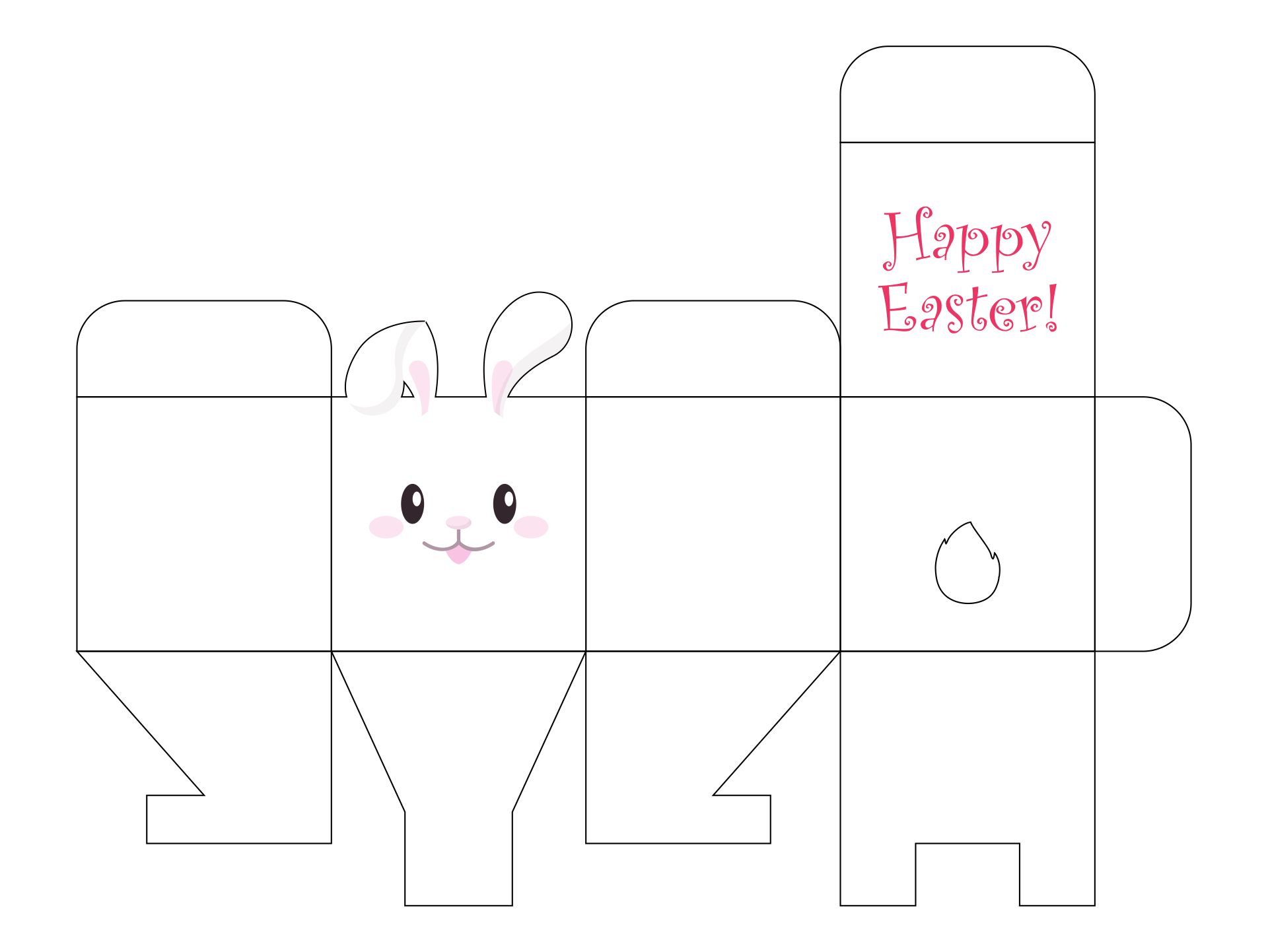 Easter Bunny Boxes 10 Free PDF Printables Printablee