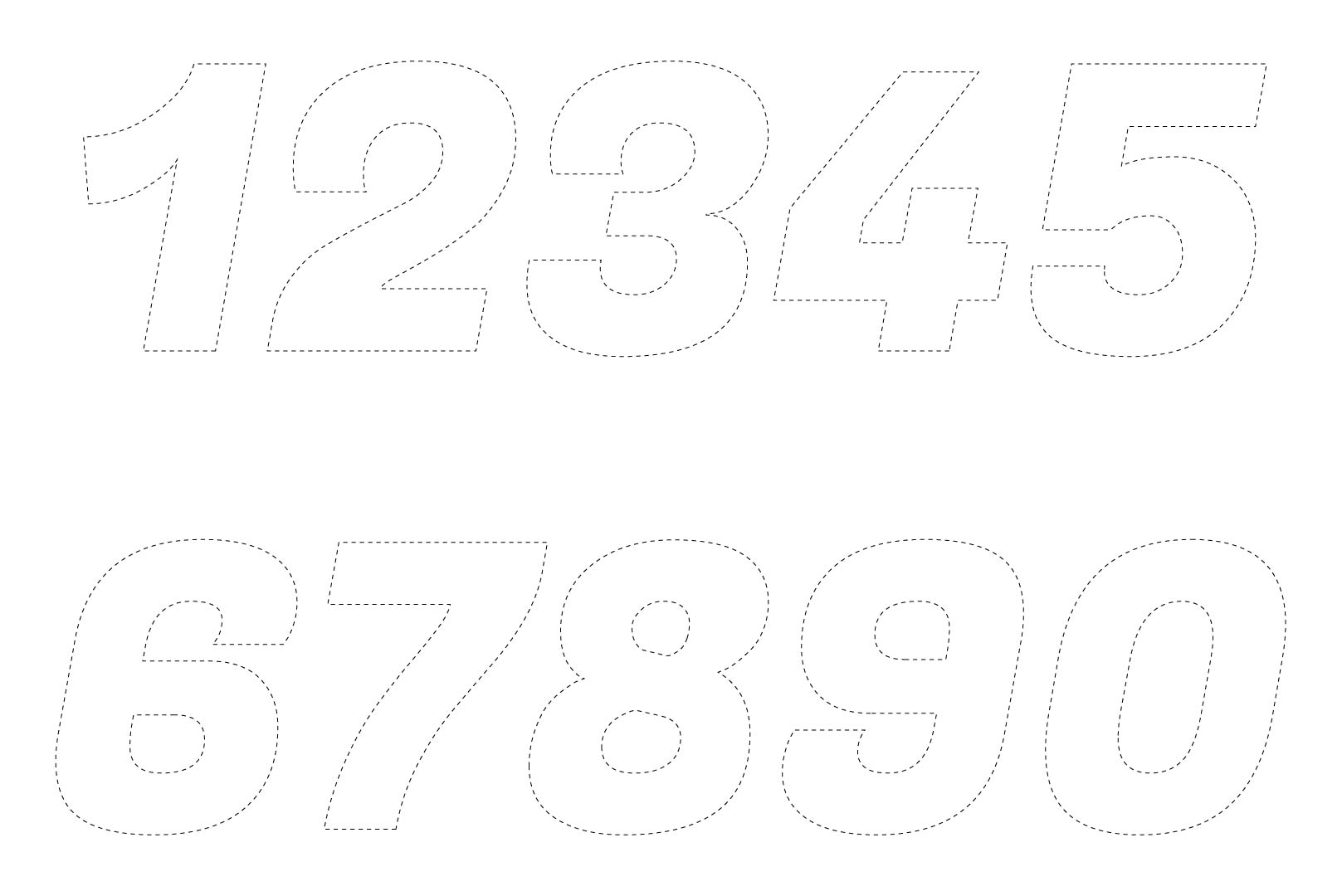 Large Cut Out Numbers