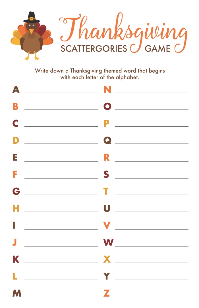 10 Best Printable Thanksgiving Games For Family PDF For Free At Printablee