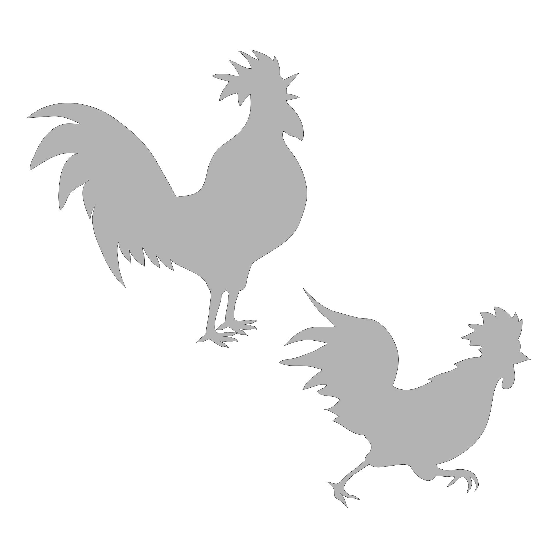 Printable Chicken Stencils