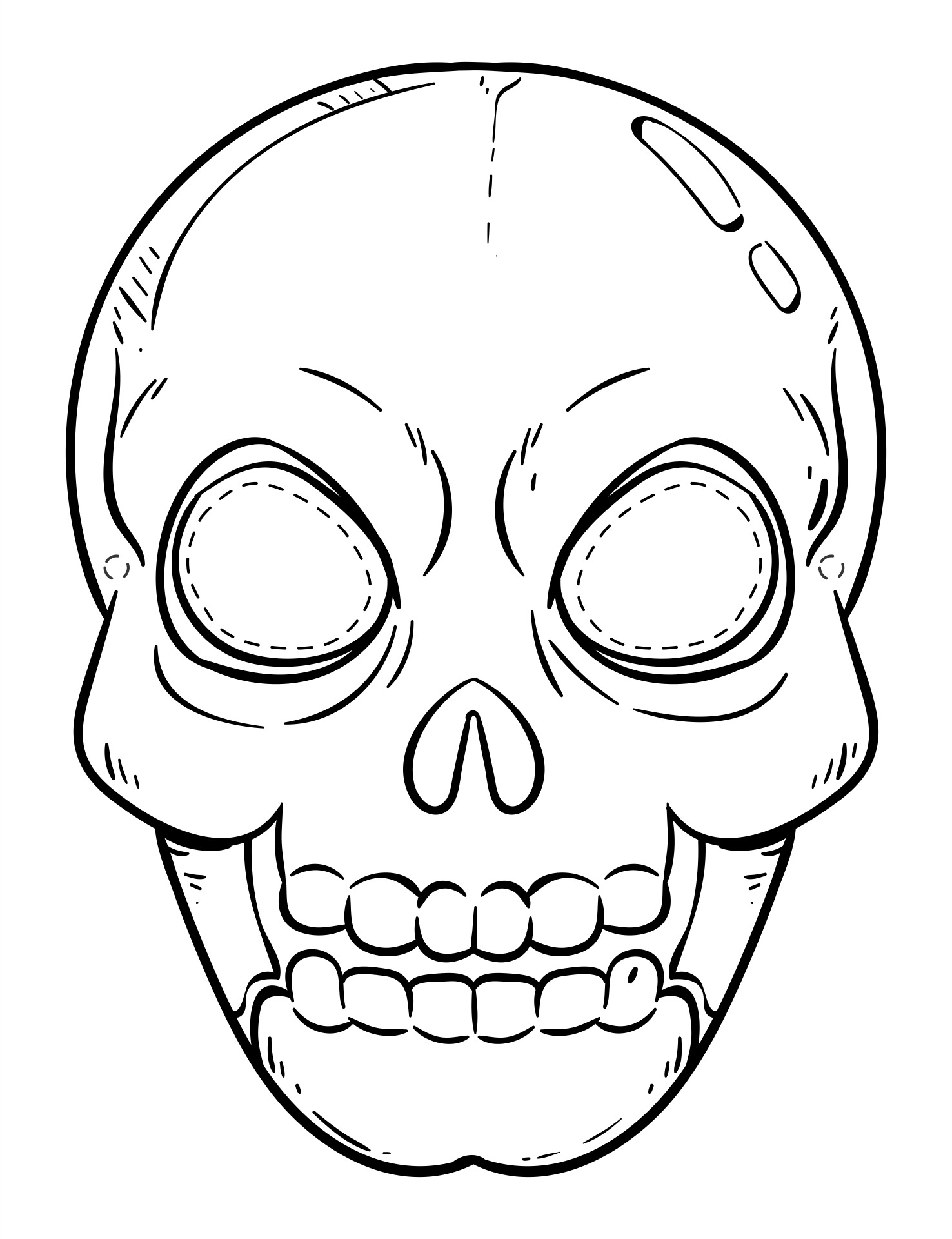 8 Best Images of Printable Halloween Masks To Color - Printable ...