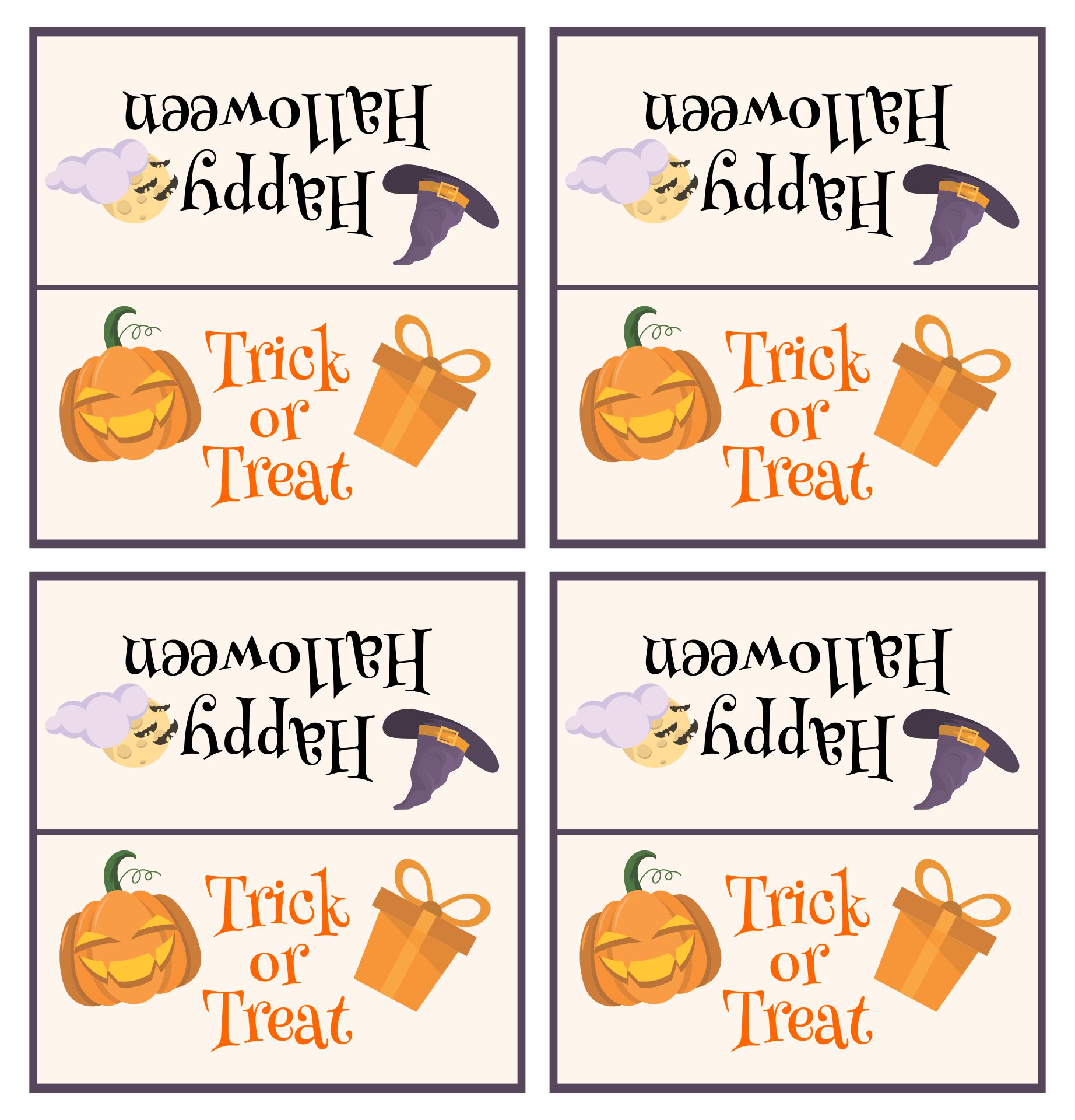 Halloween Candy Toppers 15 Free PDF Printables Printablee