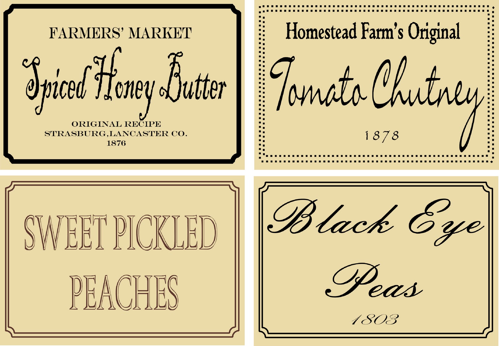 free printable labels for jars