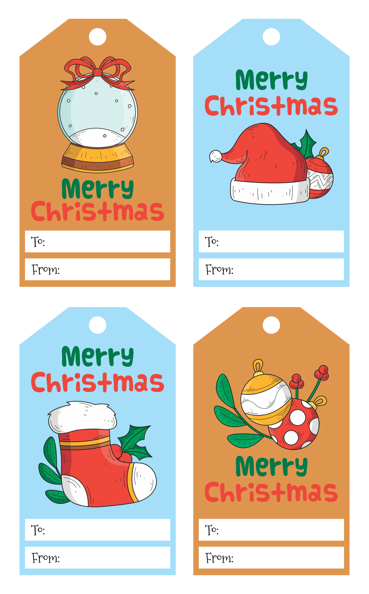 Christmas Label Templates 10 Free PDF Printables Printablee