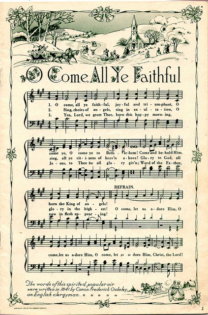 Vintage Christmas Sheet Music Printable Free