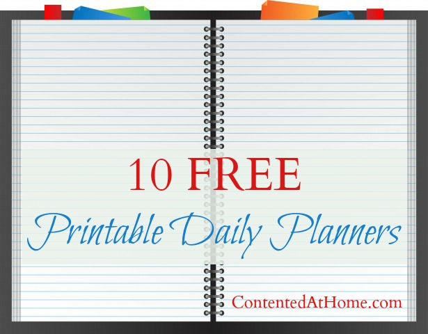 10 Printable Daily Planners