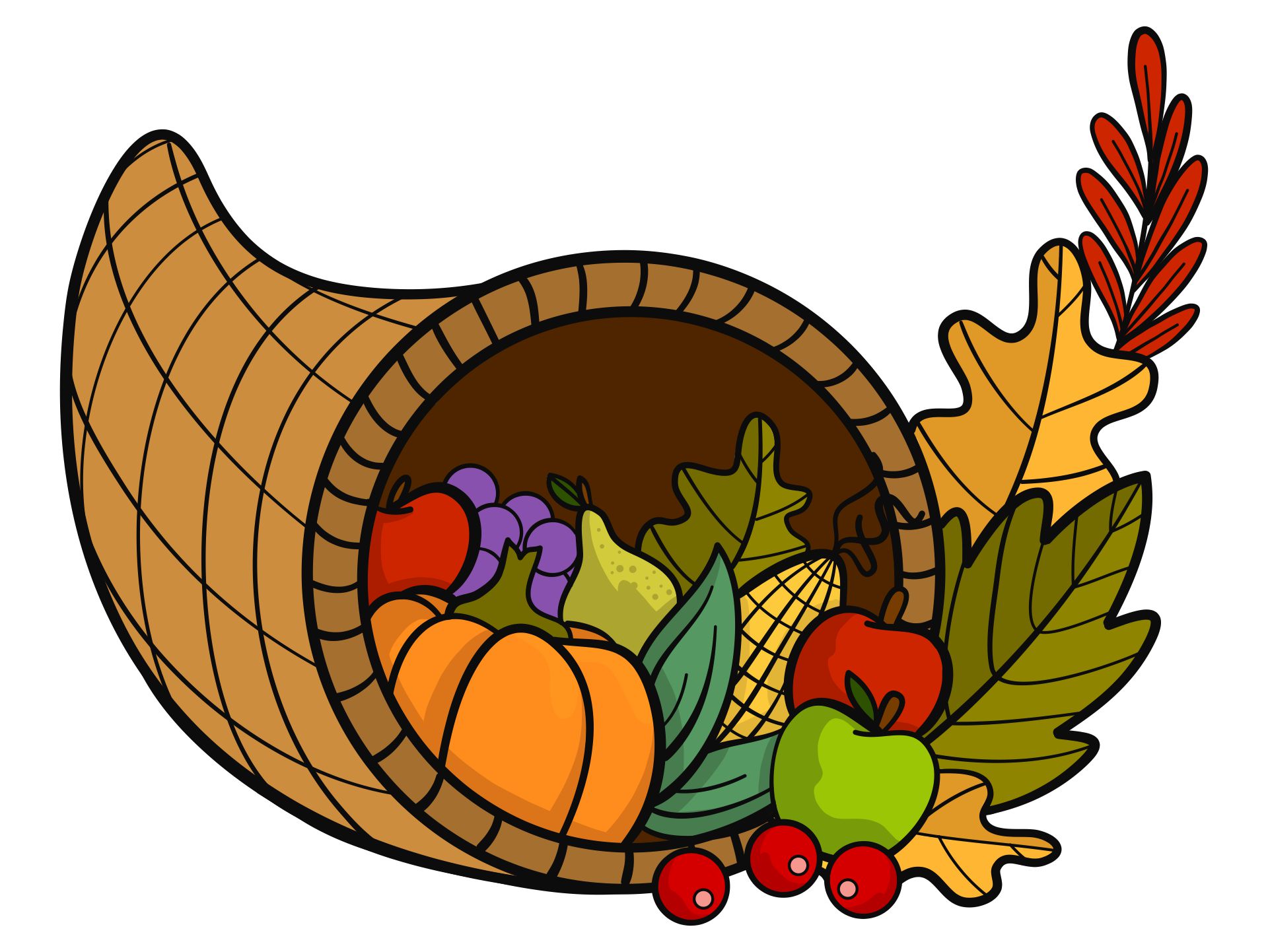 10 Best Cornucopia Fruit And Vegetable Printables PDF For Free At 