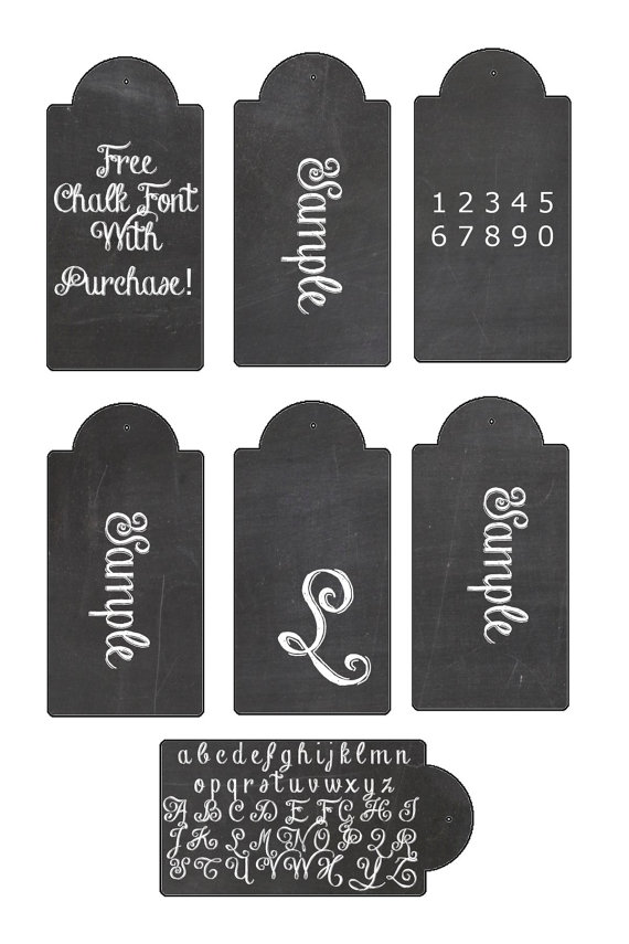 Blank Printable Chalkboard Tags