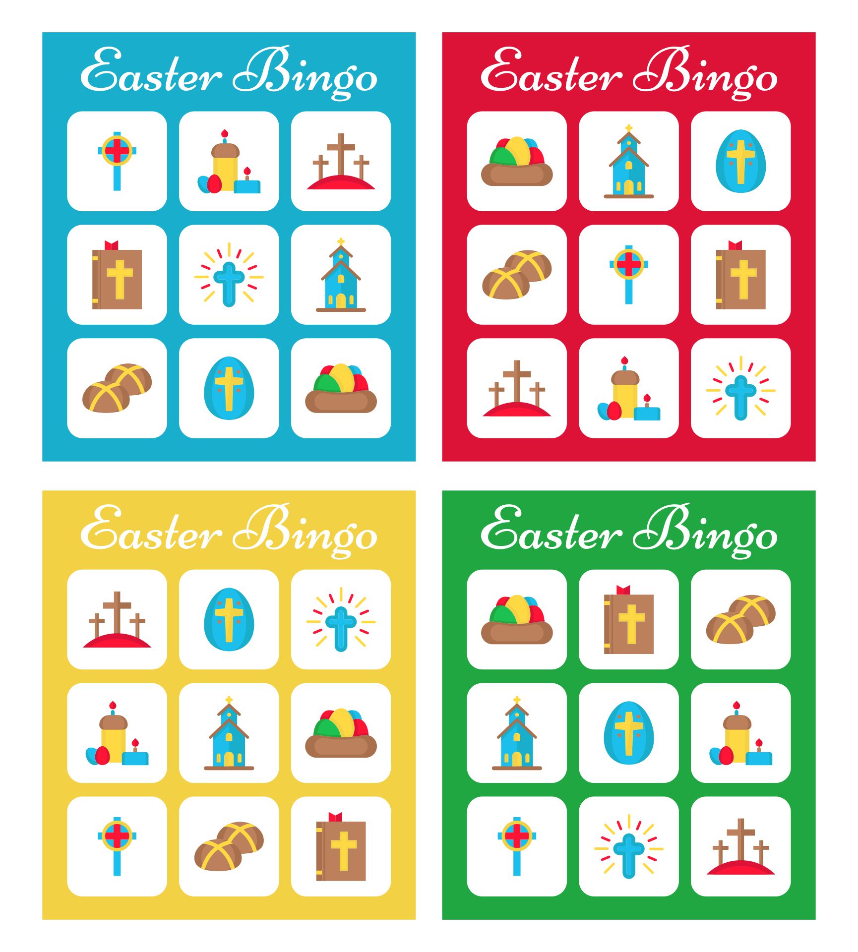 Christian Easter Bingo Printable Games