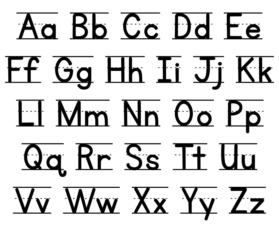10 Best Printable Manuscript Alphabet Chart Printablee