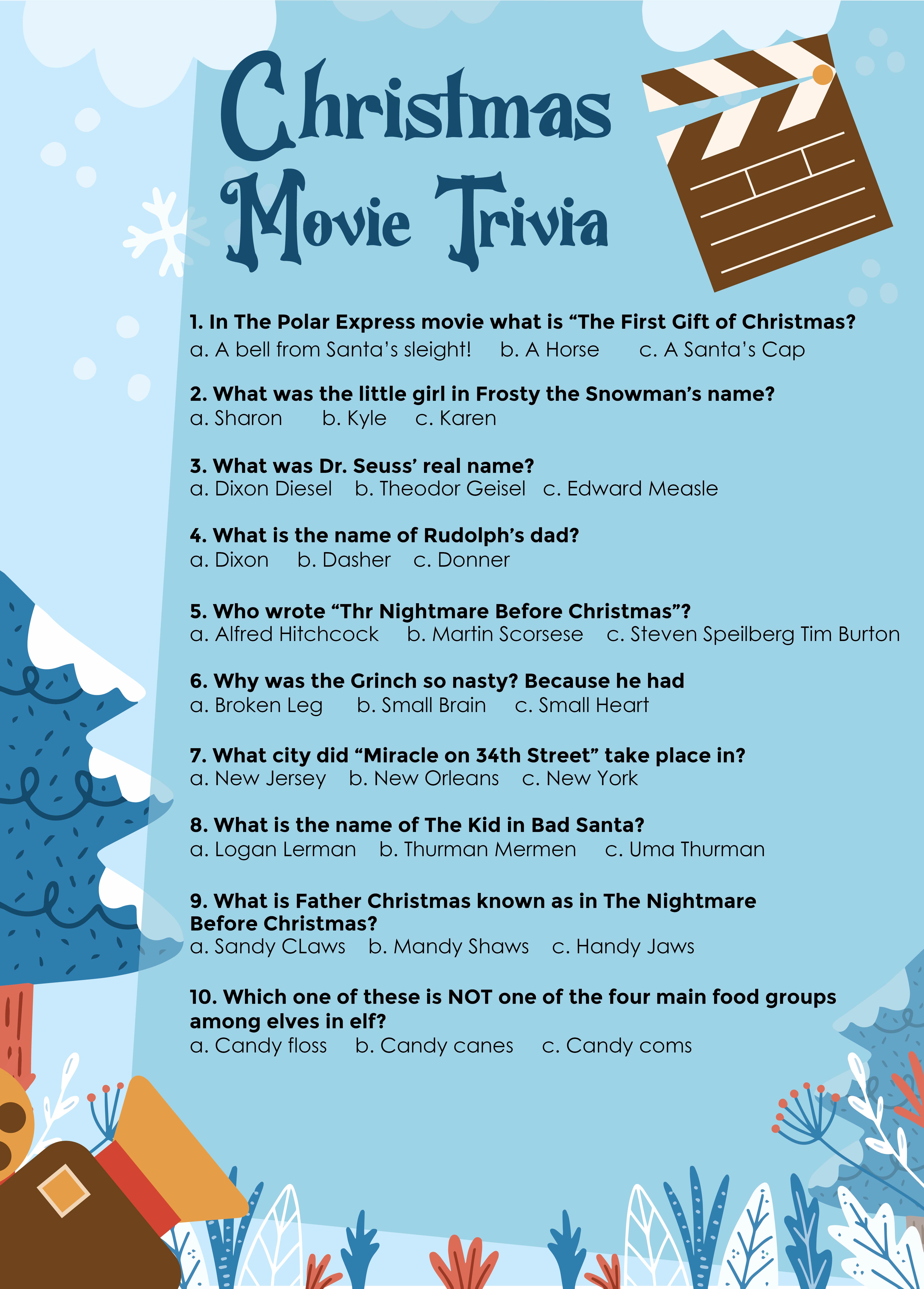 Christmas Vacation Movie Trivia - 10 Free PDF Printables | Printablee
