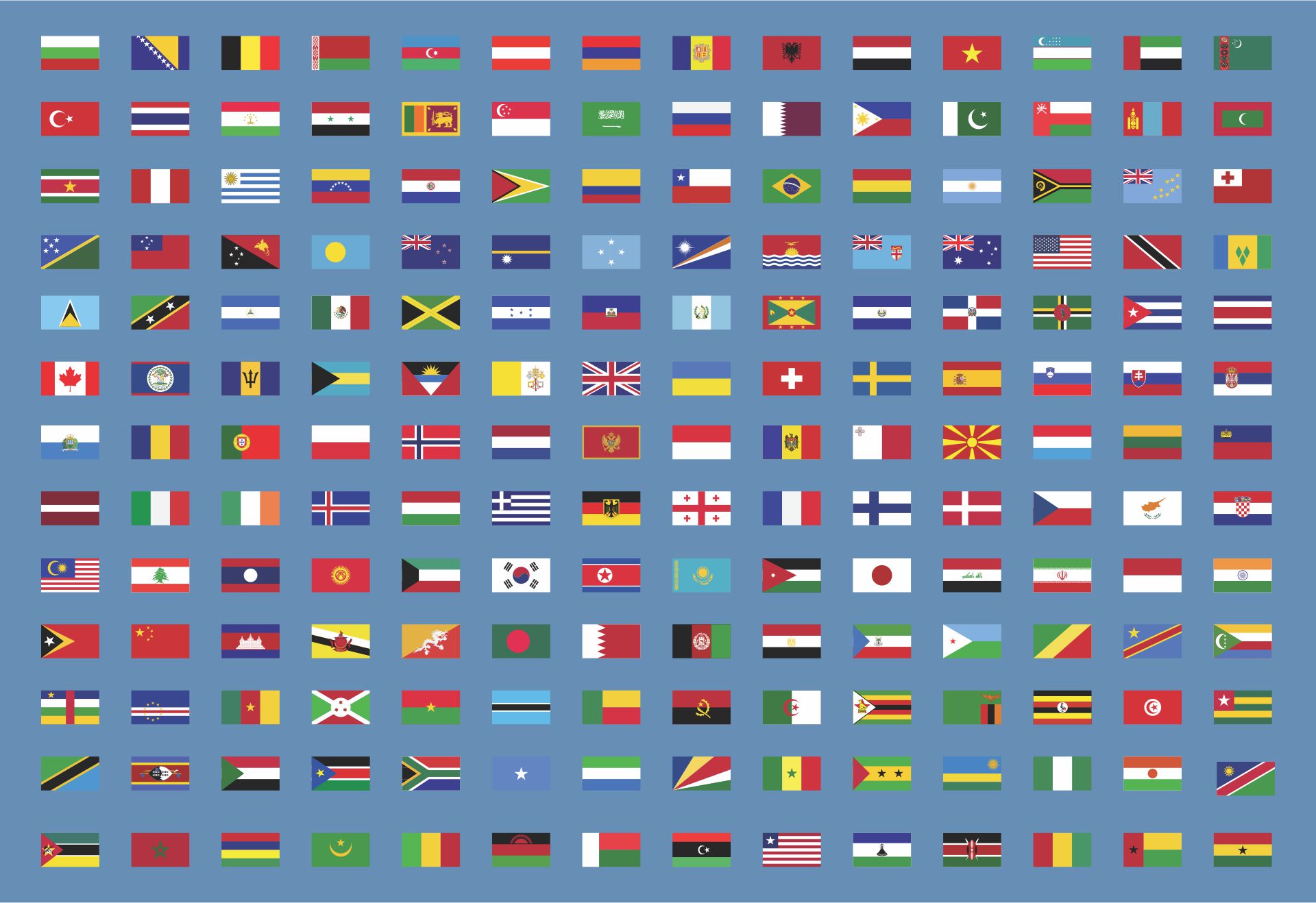 Flags Of Different Countries