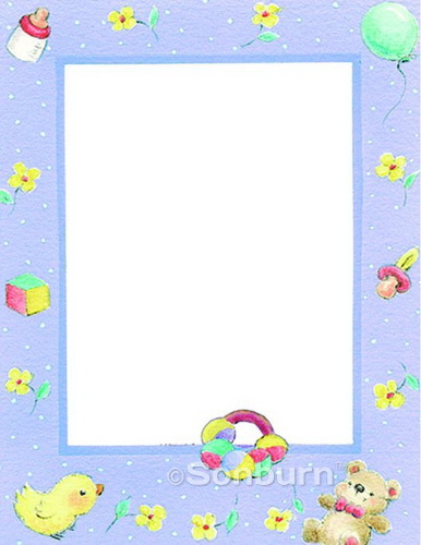 Printable Baby Border Paper