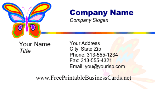 Printable Business Card Designs