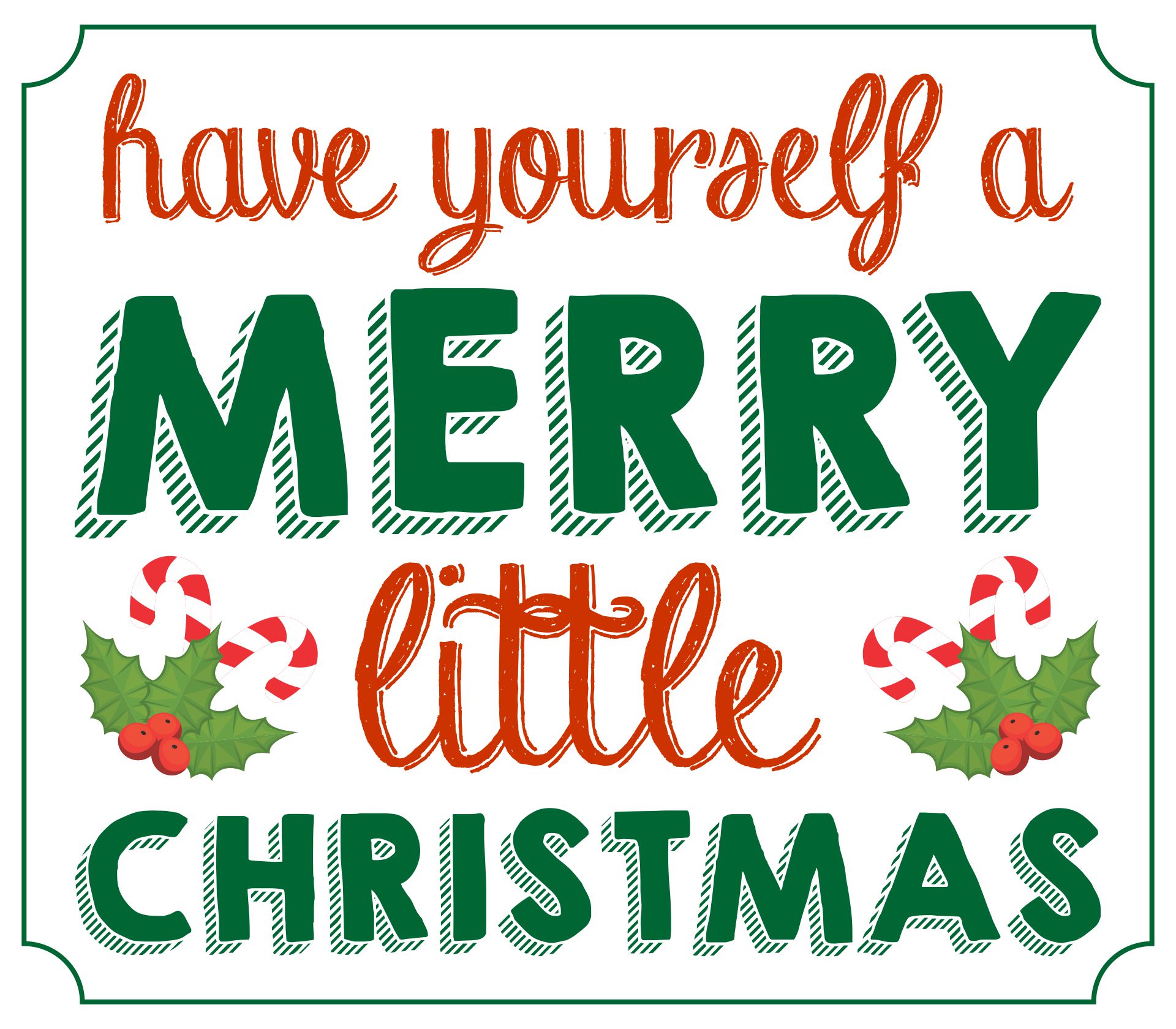 Christmas Printable Merry Christmas Instant Download Merry Christmas 