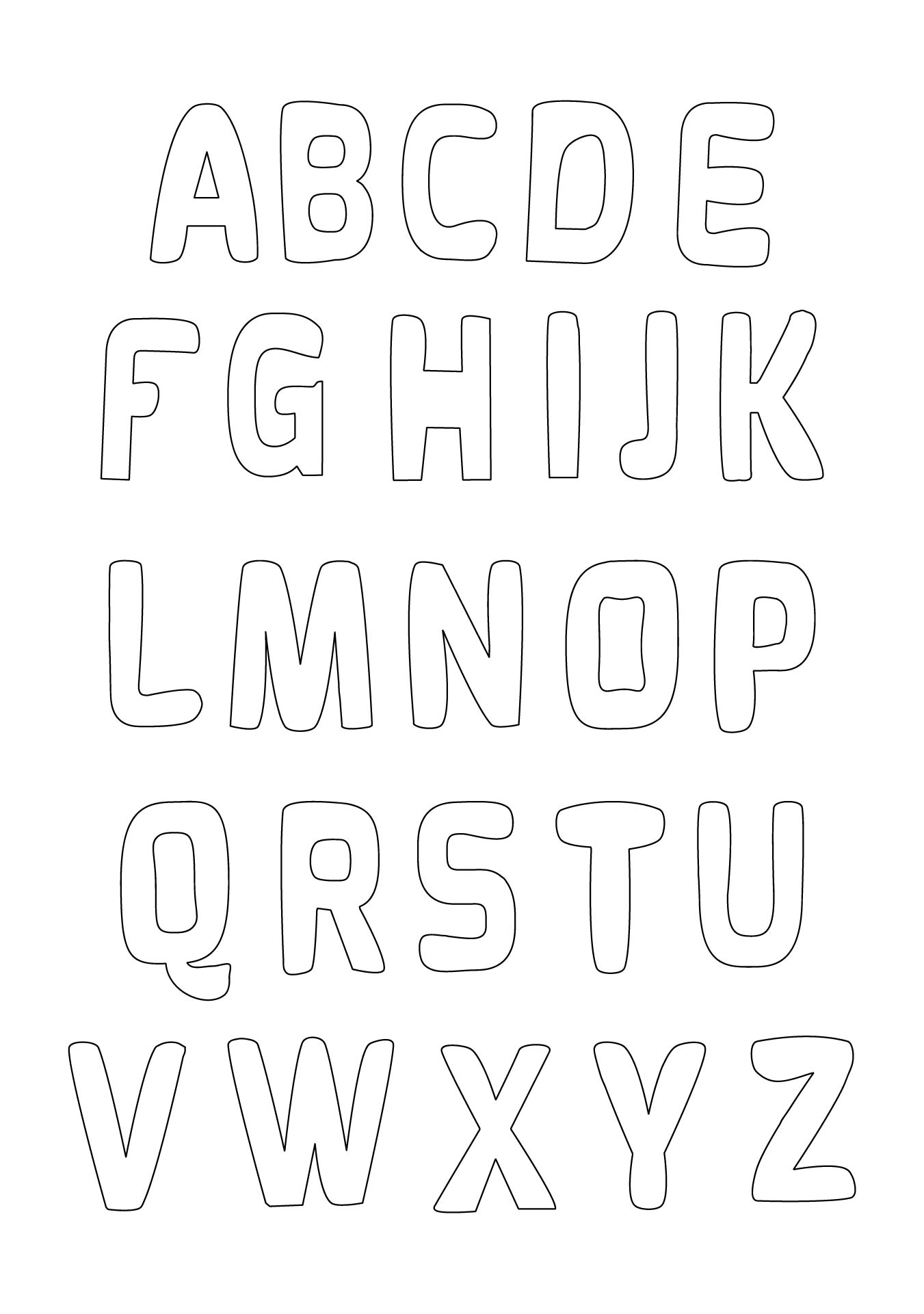 Printable Alphabet Letters Font