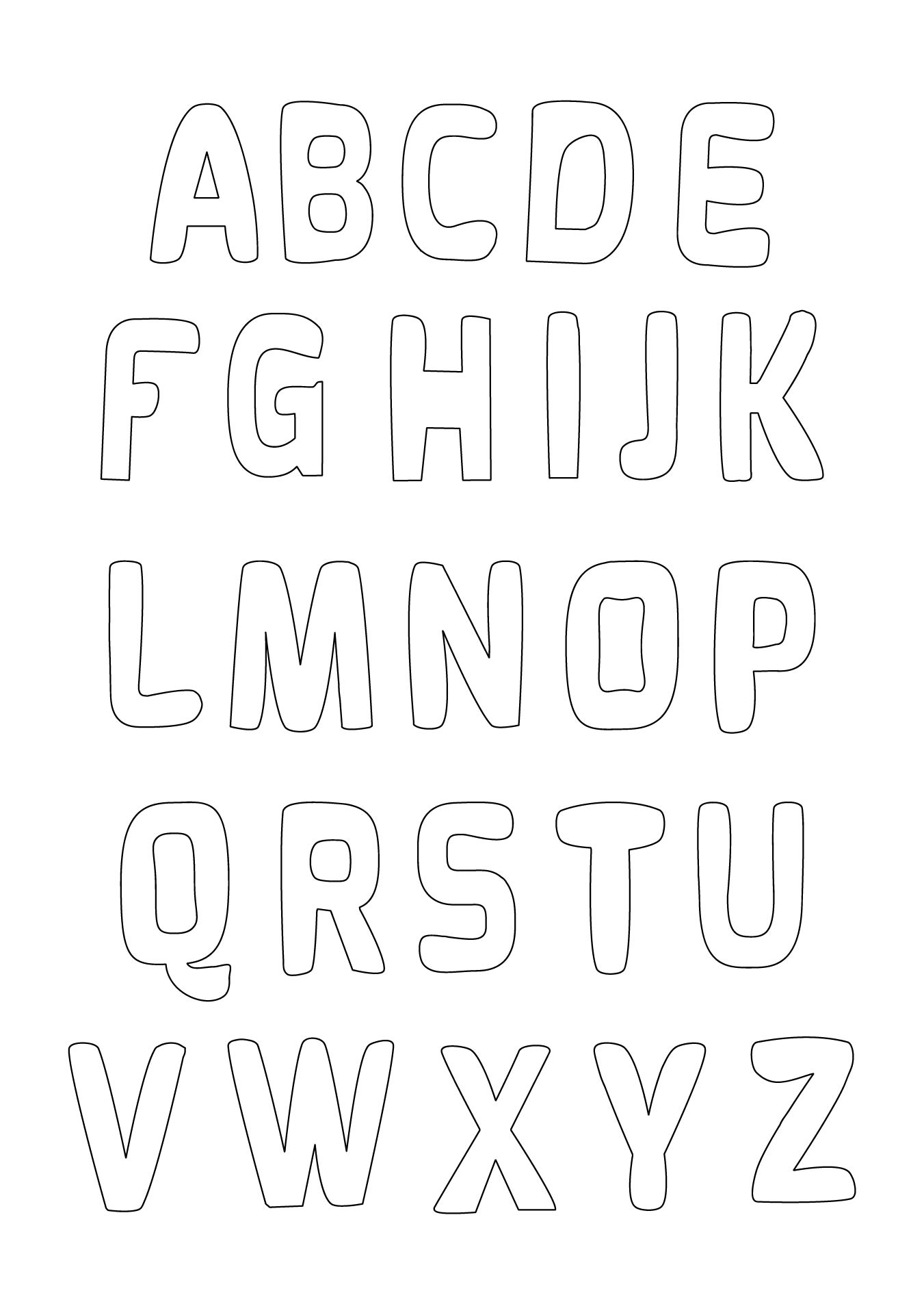 Alphabet Letters Font - 6 Free PDF Printables | Printablee