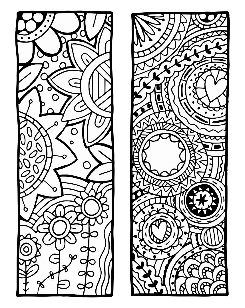 Printable Coloring Bookmarks For Kids