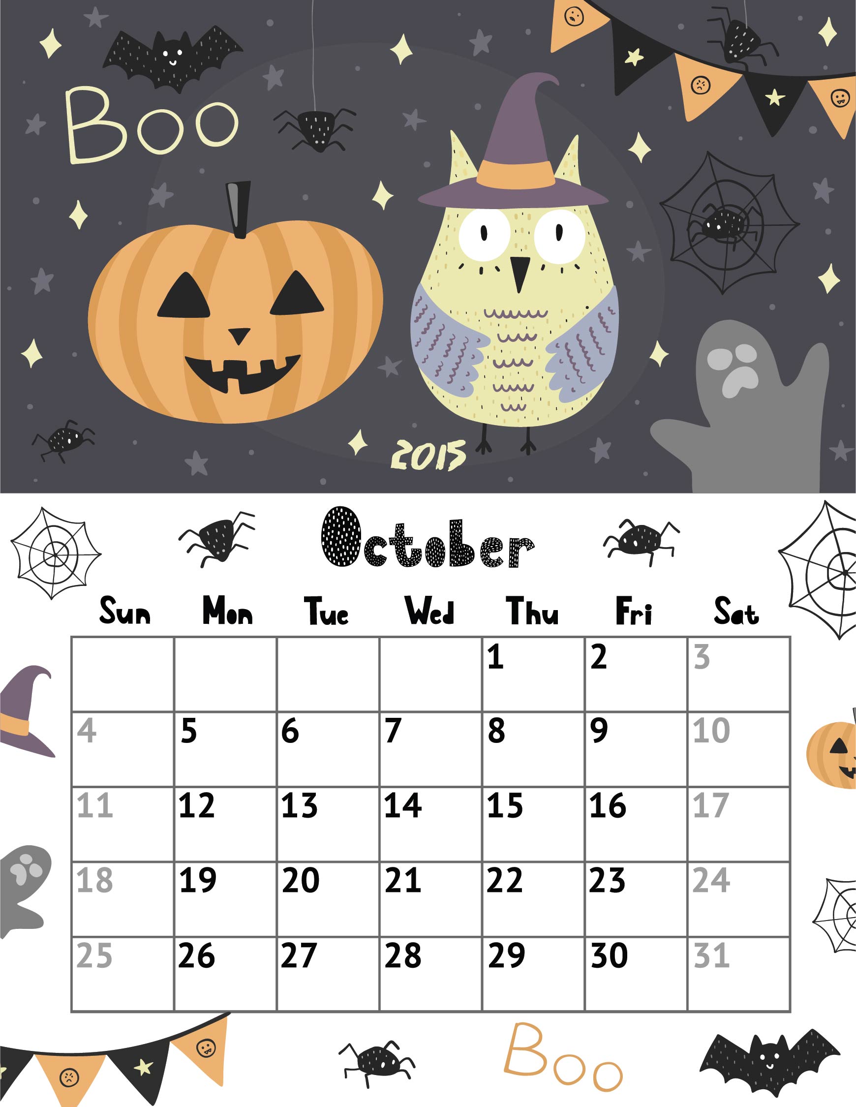Halloween Printable Calendar Printable Word Searches