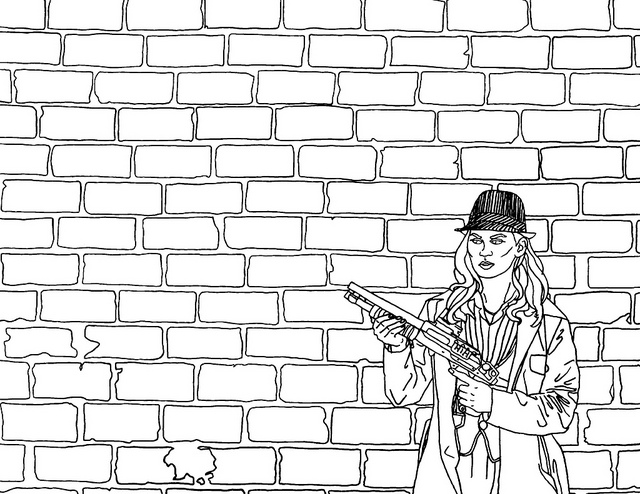 Brick Coloring Wall Printable Pages Template Sketch Coloring Page.
