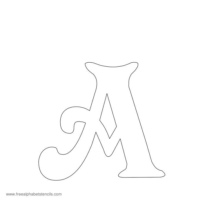 Printable Alphabet Letter Stencils