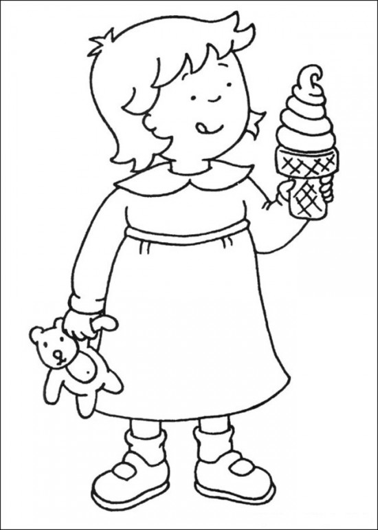 Printable Caillou Coloring Pages